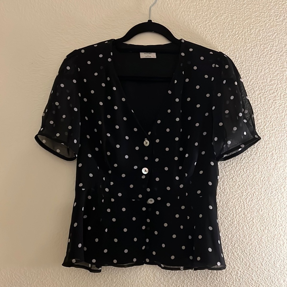 Aritzia Wilfred Peplum Blouse